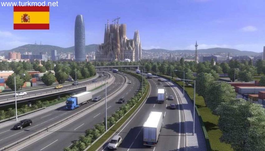ETS2 - Barcelona Tam Şehir Haritası (1.57) kapak görseli