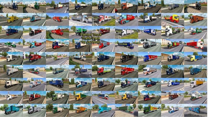 ETS2 - Boyalı Çekici Trafik Paketi (1.57) / V18.7.11