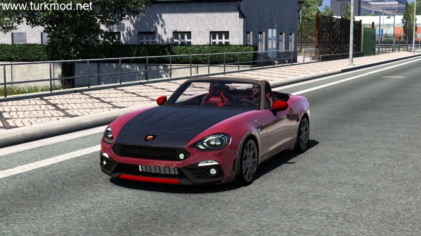 ETS2 - Fiat 124 Spider (Abarth) Araba Modu (1.57) kapak görseli