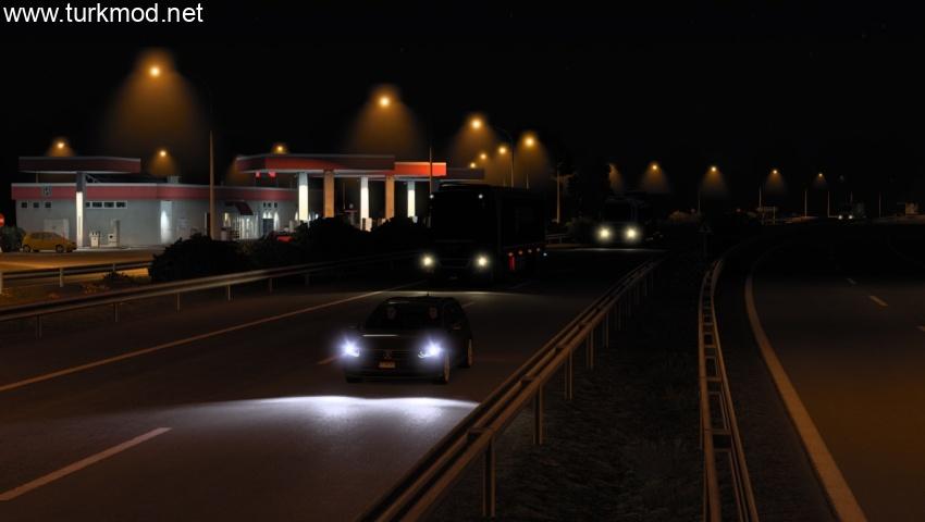 ETS2 - Gerçekçi Far Modu (1.57)