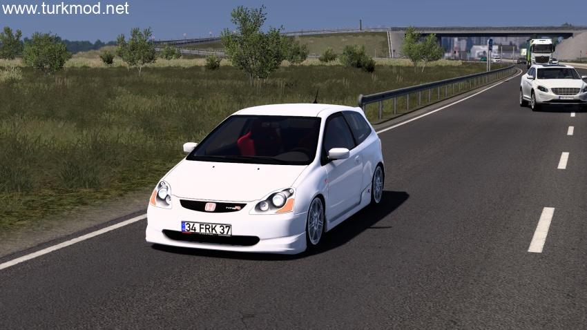 ETS2 - Honda Civic EP3 Typer Araba Modu (1.57) kapak görseli