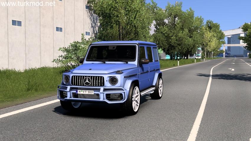 ETS2 - Mercedes-Benz W463 2022 G63 AMG Araba Modu (1.57) kapak görseli