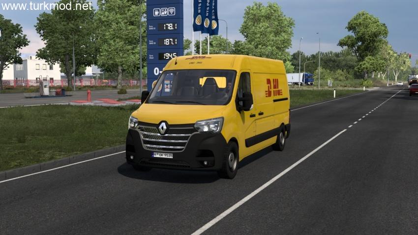 ETS2 - Renault Master 2020 DHL Kargo Arabası Modu (1.57) kapak görseli