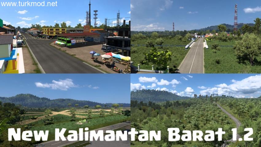 ETS2 - Yeni Batı Kalimantan Haritası (1.57) kapak görseli