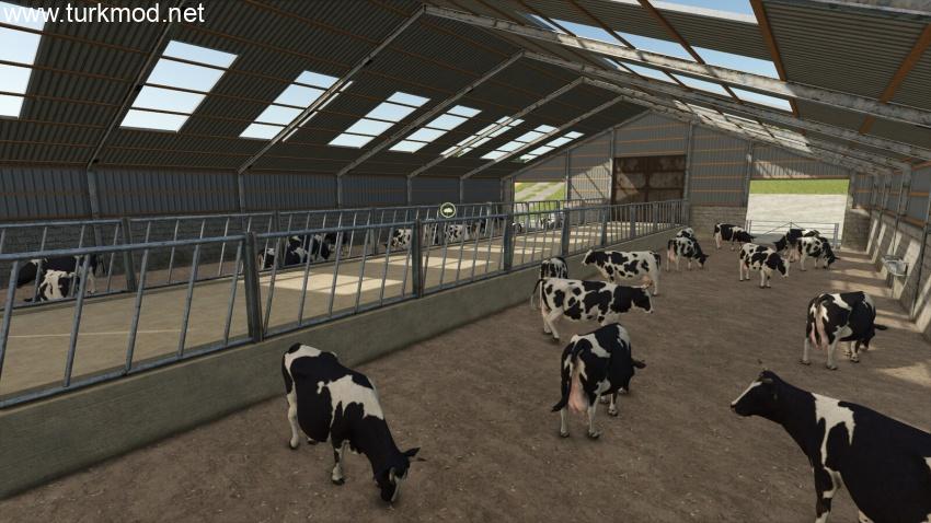 FS25 - Büyük Birleşik Krallık Kapalı İnek Ahırı kapak görseli