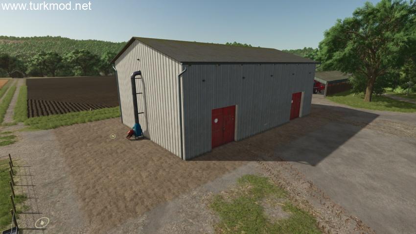 FS25 - Metal Kapalı Samanlık Deposu