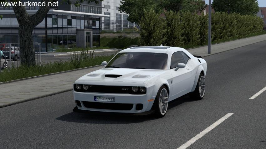 ETS 2 - Dodge Challenger SRT Hellcat Widebody 2018 Araba Modu (1.57) kapak görseli