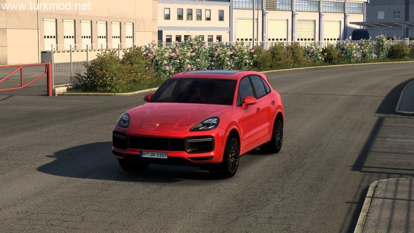 ETS 2 - Porsche Cayenne Turbo 2022 E3 Araba Modu (1.57) kapak görseli