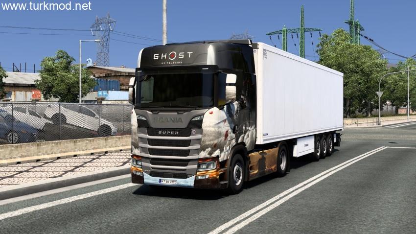 ETS2 - Ghost of Tsushima Skin (1.57) kapak görseli