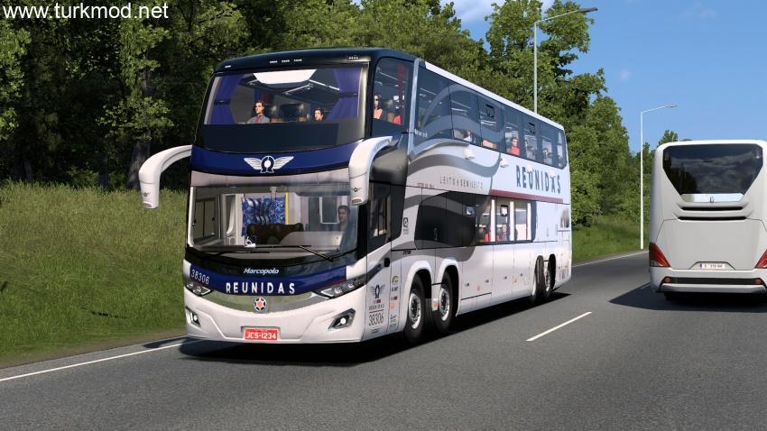 ETS2 - Marcopolo Yeni G7 1800 DD - MB 8×2 Otobüs Modu (1.57) kapak görseli
