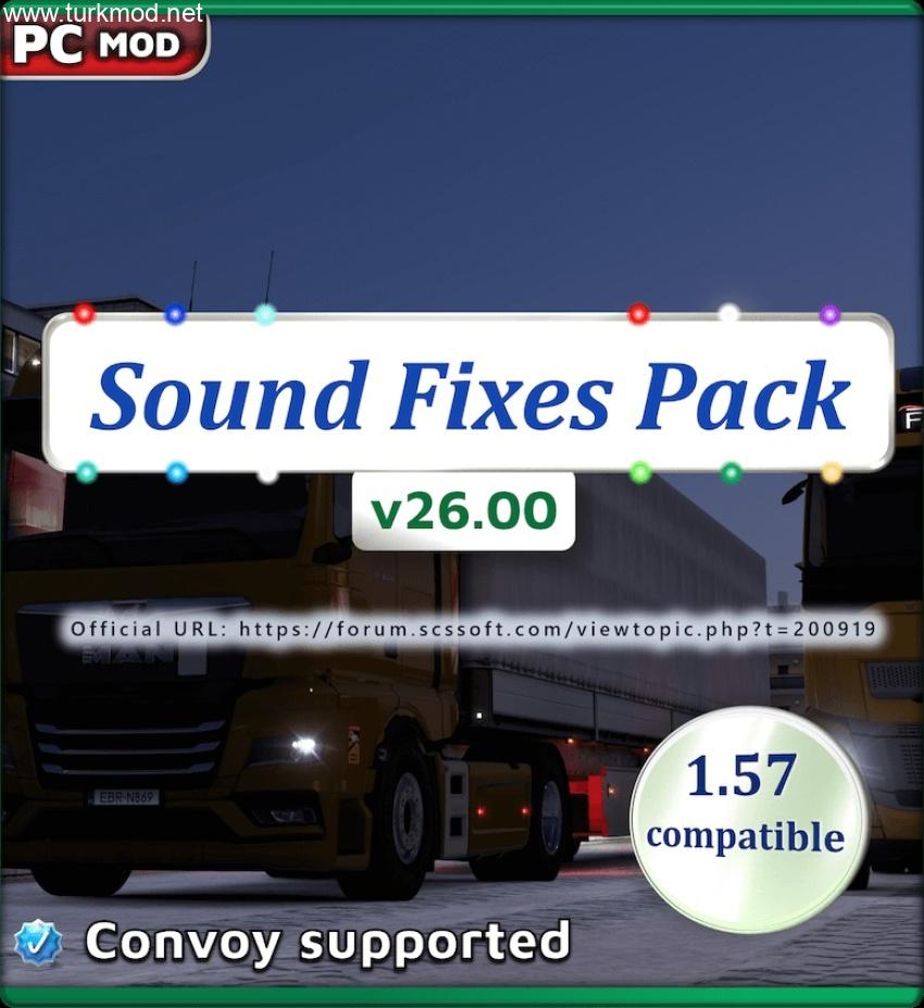 ETS2 - Ses Düzeltme Paketi (1.57) V26.00 kapak görseli