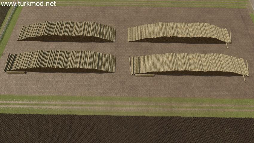 FS25 - Kereste Fabrikası Dekorasyonu Woodpiles kapak görseli