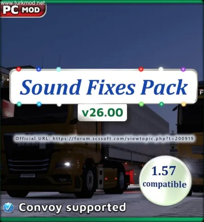 ETS2 - Ses Düzeltme Paketi (1.57) V26.00 - modu