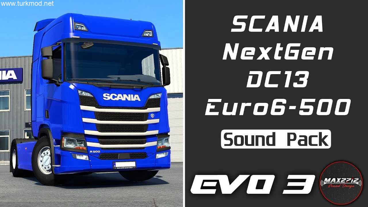 ETS2 - 2019 Scania NextGen 500 DC13 Ses Paketi (1.58) kapak görseli