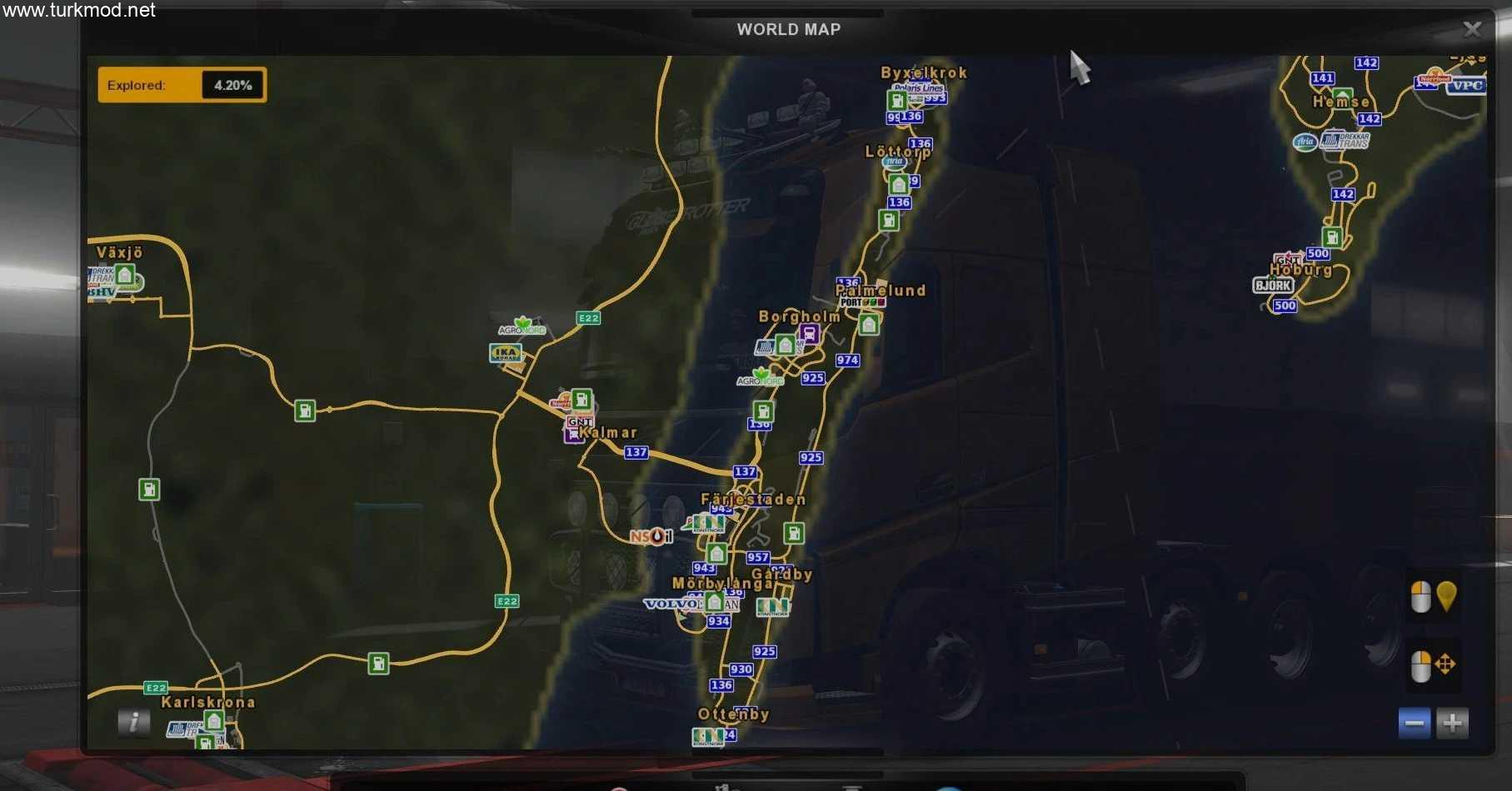 ETS2 - İsveç Adaları Harita Modu (1.58) kapak görseli