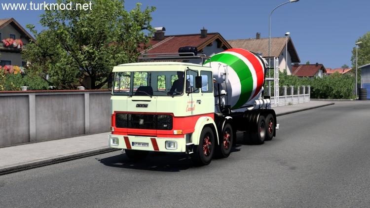 ETS2 - Iveco Fiat 180 Beton Mikseri Modu (1.58) kapak görseli