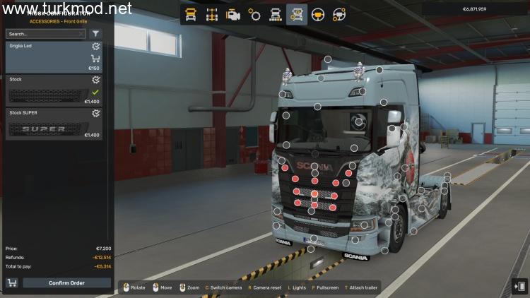 ETS2 - Scania Griglia Led Modu (1.58) kapak görseli