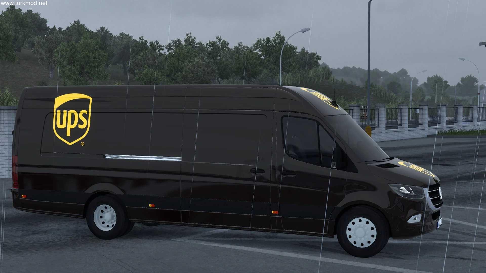 ETS2 - UPS MERCEDES-BENZ SPRINTER Kargo Aracı Modu (1.58) kapak görseli