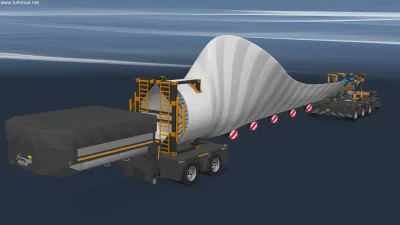 ETS2 - 20 Metre Rüzgargülü Pervanelei Alçak Dorse Modu (1.58) - modu