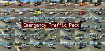 ETS2 - Acil Durum Araçları Trafik Paketi (1.58) - modu
