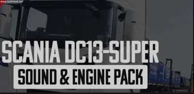 ETS2 - Scania DC13-Süper Ses & Motor Paketi (G5) 1.58) - modu