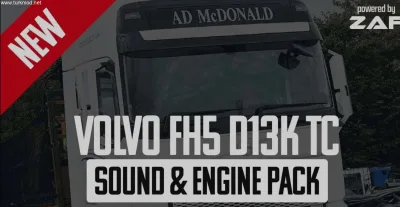 ETS2 - Volvo FH5 D13K500TC Ses & Motor Paketi (1.58) - modu