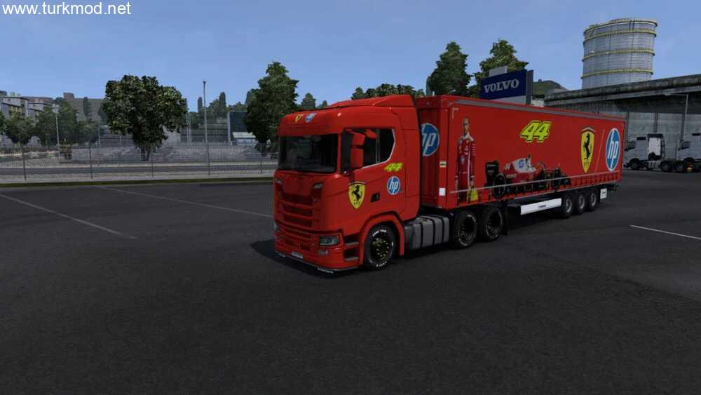 ETS2 - Ferrari Scania S and Profiliner Skin Paketi (1.58) kapak görseli