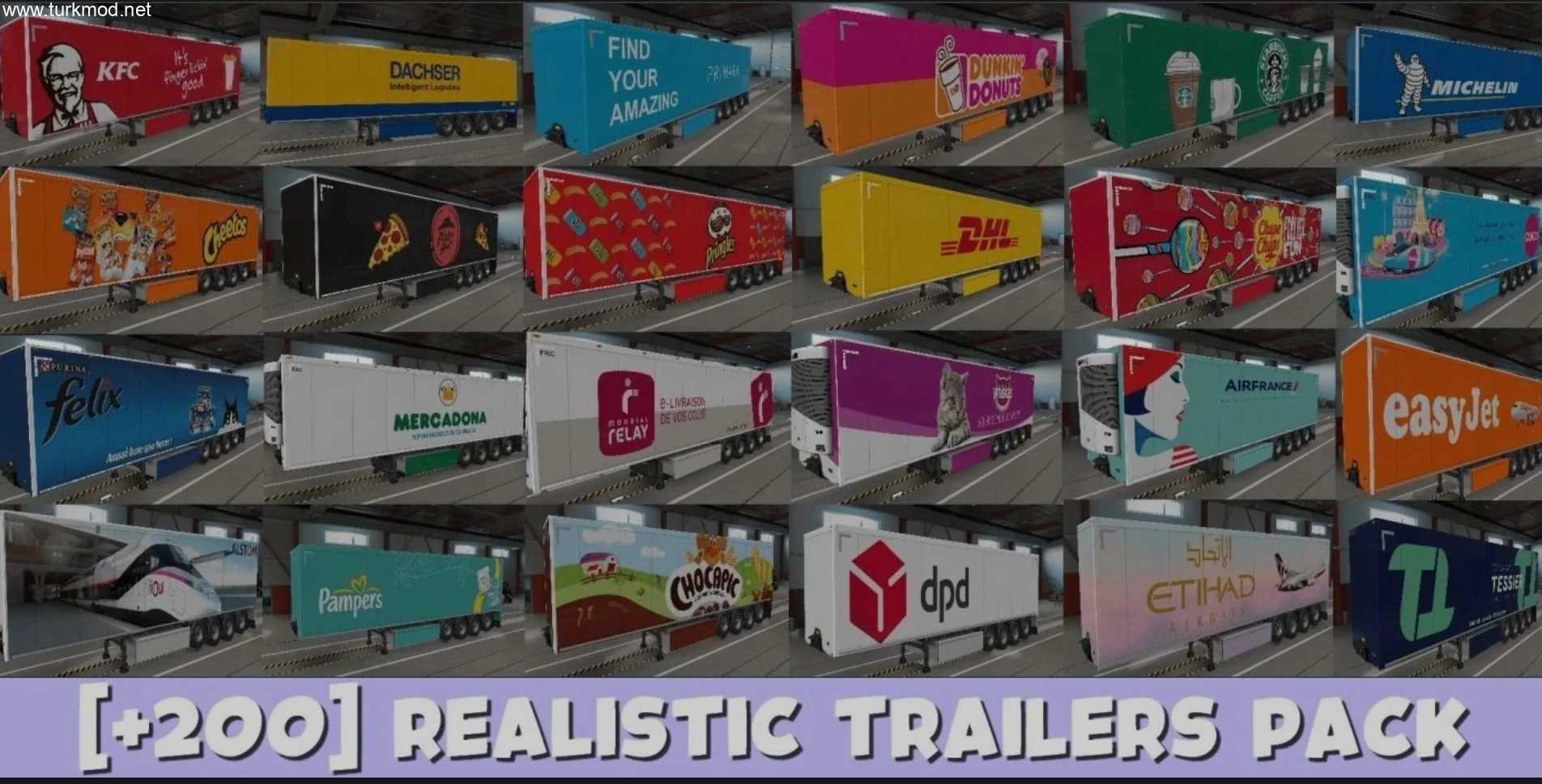 ETS2 - Gerçek Firma Dorseleri Modu (1.58) kapak görseli