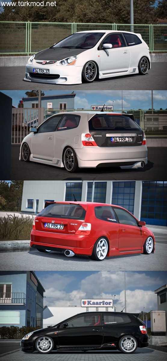 ETS2 - Honda Civic EP3 Typer Araba Modu (1.58) kapak görseli