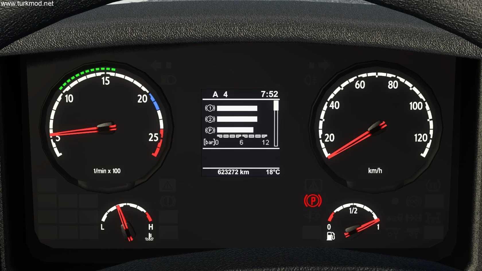 ETS2 - Scania Eski Panel Gerçekçi Gösterge Paneli Bilgisayarı (1.58) kapak görseli