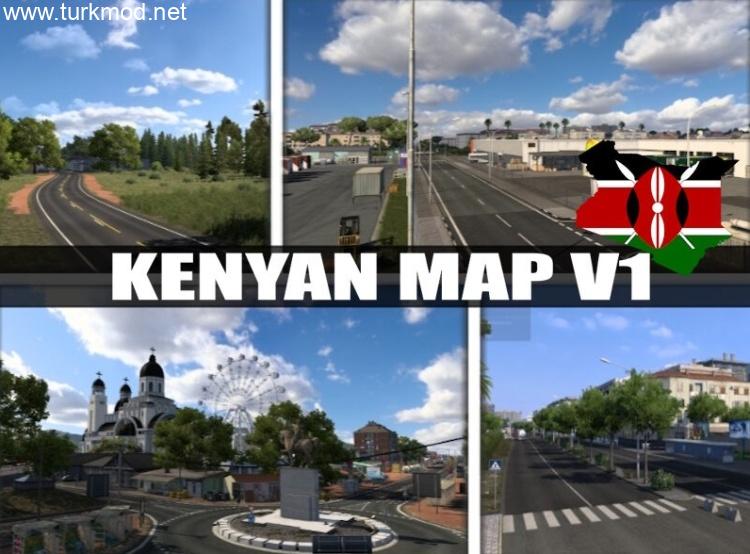 ETS 2 - Kenya Harita Modu (1.58) kapak görseli