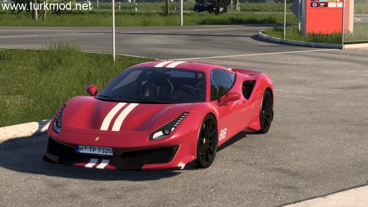 ETS2 - 2023 Ferrari 488 Araba Modu (1.58) kapak görseli