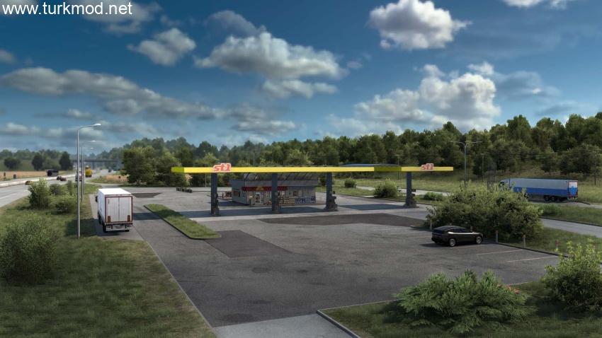 ETS2 - Gerçek Şirketler, Benzin İstasyonları Modu (1.58) kapak görseli