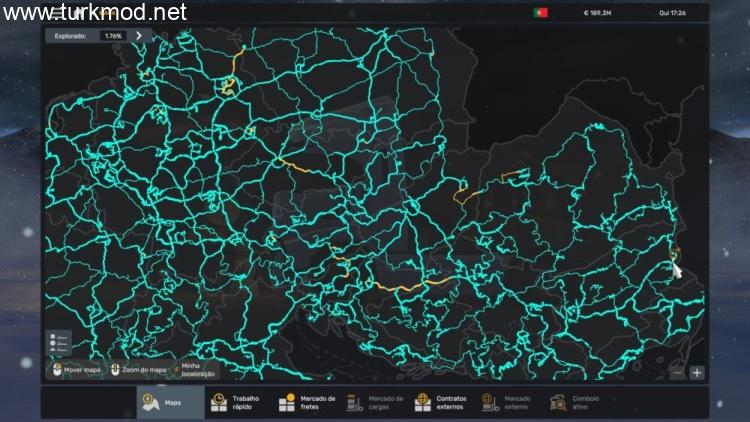 ETS2 - Keşfedilmemiş Harita + Ultra Yakınlaştırma Modu (1.59) kapak görseli