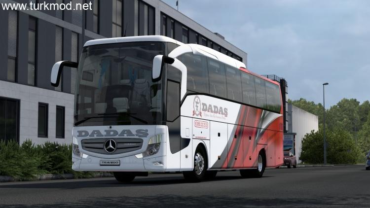 ETS2 - Mercedes-Benz Travego 15 SHD Euro 6 Otobüsü İçin Dadaş Turizm Skini (1.58) kapak görseli