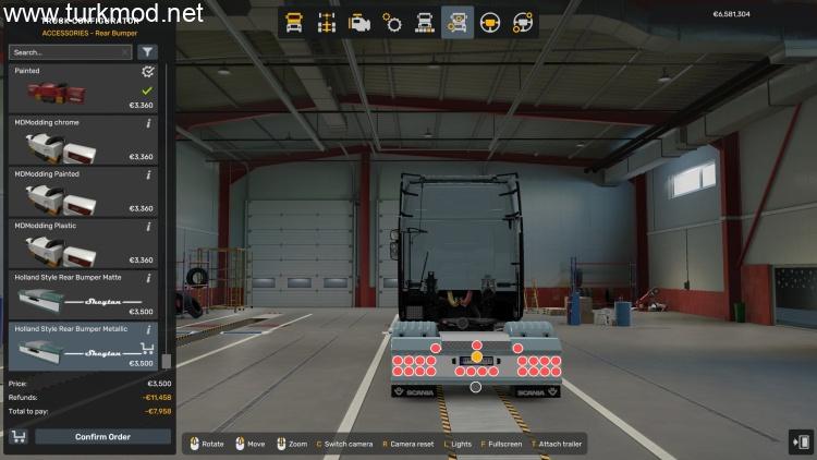 ETS2 - Scania R/S İçin Arka Tampon + Aksesuarlar Modu (1.58) kapak görseli