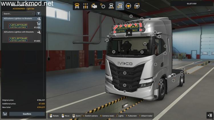 ETS2 - SCS Iveco S-Way Modu için Büyük Işık Kutusu (1.58) kapak görseli