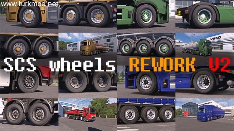 ETS2 - SCS Yeniden Düzenlenmiş Jant / Tekerlek Modu (1.58) kapak görseli