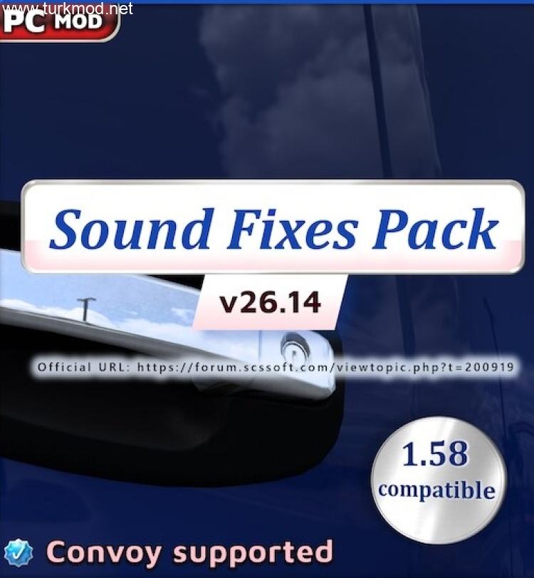 ETS2 - Ses Düzeltme Paketi (1.58) / V26.14 kapak görseli