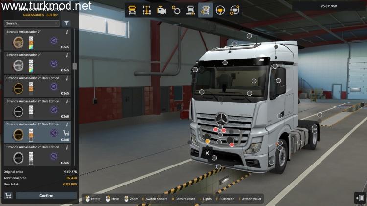 ETS2 - Strands Ambassador 9 LED Sürüş Işığı Modu (1.58) kapak görseli