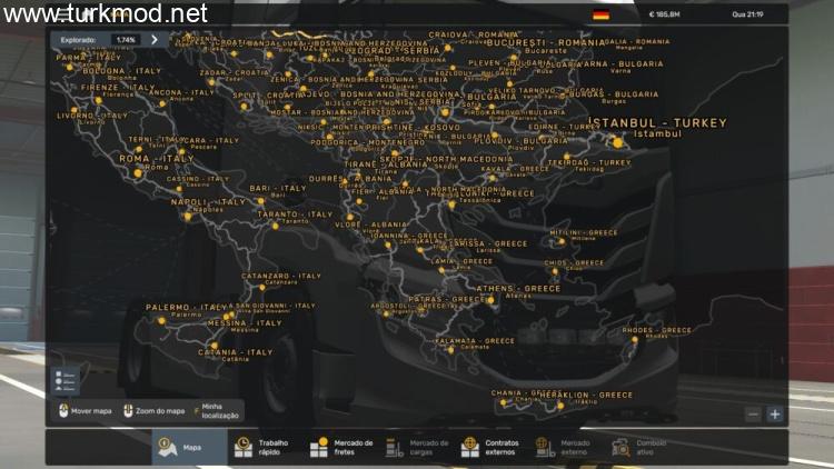 ETS2 - Ülke Bilgisi İçeren Tüm Şehirler Modu (1.59) kapak görseli
