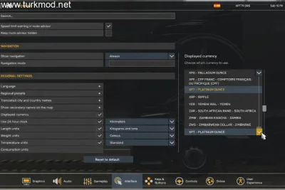 ETS2 - Tüm Ülkelerin Para Modu (1.58) - modu