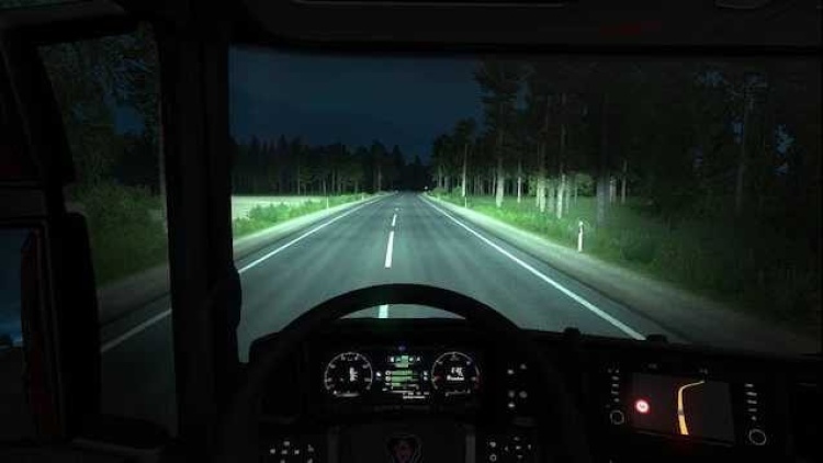 ETS2 - Tüm Kamyonlar İçin 5500K Işıklar (1.59) - modu