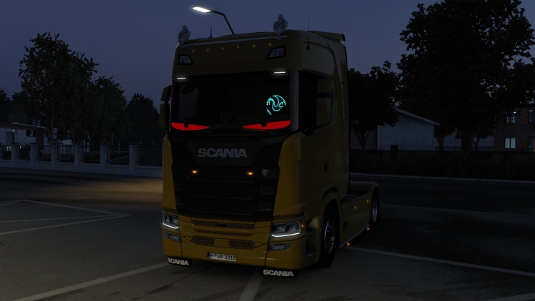 ETS2 - Hareketli LED Pencere Gözleri (1.59) - modu
