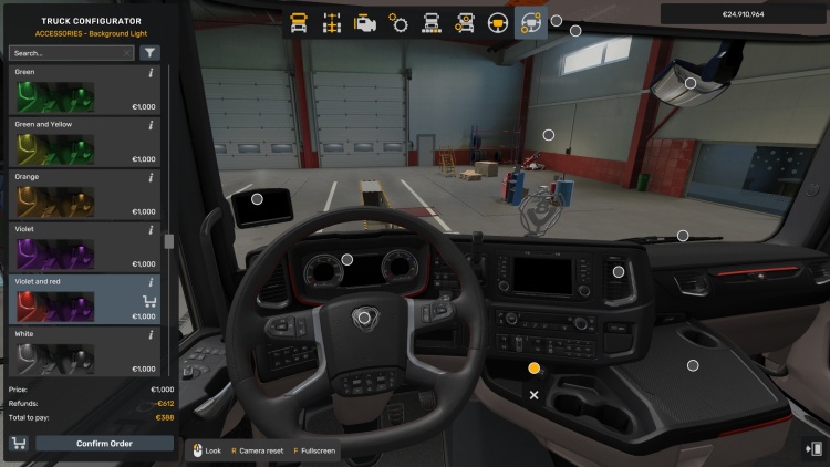 ETS2 - Scania R ve S Modelleri için Arka Işıklar ve V8 Arka Paneller (1.58) - modu