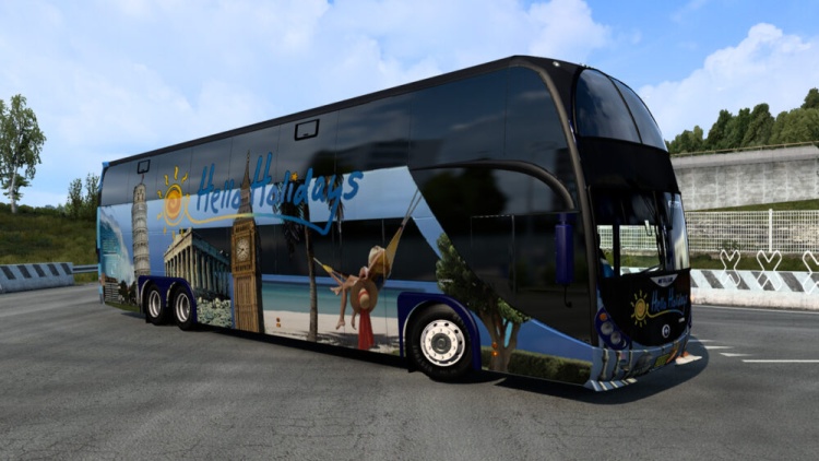 ETS2 - BigBus Trafik Paketi (1.60) - modu
