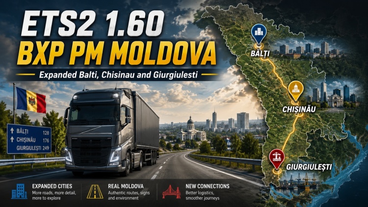 ETS2 - BXP PM Moldova (1.60) - modu