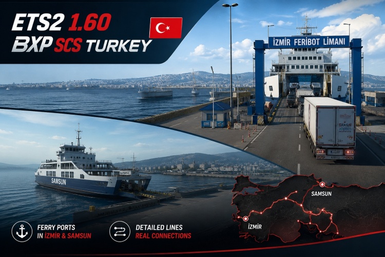 ETS2 - BXP SCS Türkiye (1.60) - modu