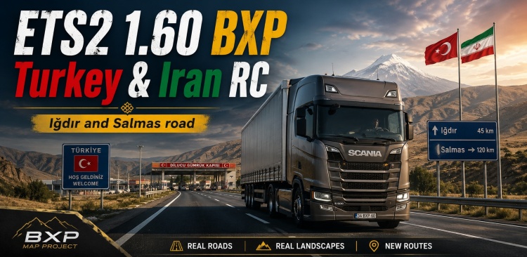 ETS2 - BXP Türkiye ve İran RC (1.60) - modu