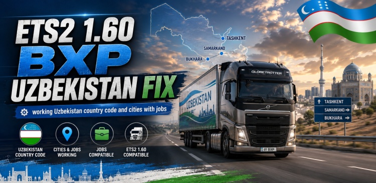 ETS2 - BXP Özbekistan Düzeltmesi (1.60) - modu